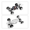 Aluminum 7075 Alloy Chassis Plate For LOSI 1/24 Micro-B 2WD Buggy RTR-LOS00007 Upgrade Parts - Silver