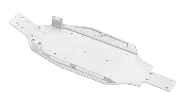 Aluminum 7075 Alloy Chassis Plate For LOSI 1/24 Micro-B 2WD Buggy RTR-LOS00007 Upgrade Parts - Silver