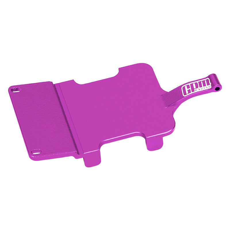 Aluminum 7075 Alloy Electronics And Receiver Mounting Plate For LOSI 1/24 Micro-B 2WD Buggy RTR-LOS00007 Upgrade Parts - Purple