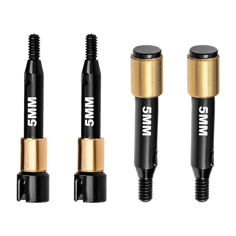 4140 Carbon Steel Front & Rear Drive Shafts (+5mm Wide) for LOSI 1:24 Micro-B 2WD Buggy RTR-LOS00007 / 1:28 Micro-T 2S 2WD RTR Stadium Truck-LOS-1392 Upgrades - Black