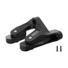 Aluminum 7075 Alloy Rear Wing Mount For LOSI 1:24 Micro-B 2WD Buggy RTR-LOS00007 / 1:28 Micro-T 2S 2WD RTR Stadium Truck-LOS-1392 Upgrades - Black