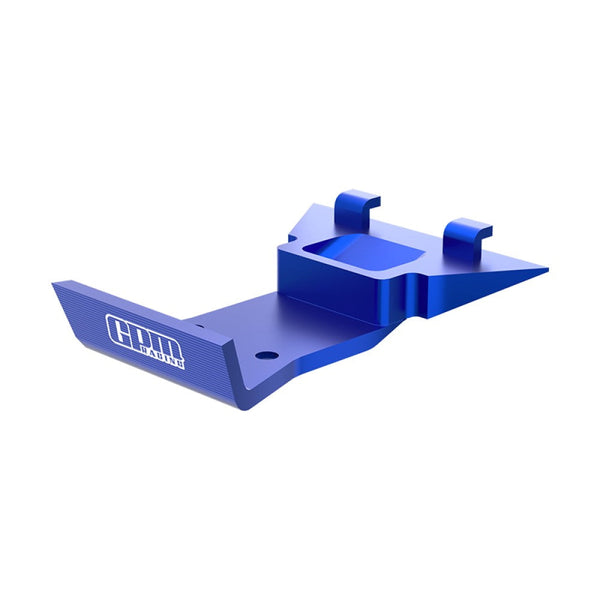 Aluminum 7075 Alloy Front Skid Plate Bumper For LOSI 1:24 Micro-B 2WD Buggy RTR-LOS00007 / 1:28 Micro-T 2S 2WD RTR Stadium Truck-LOS-1392 Upgrades - Blue
