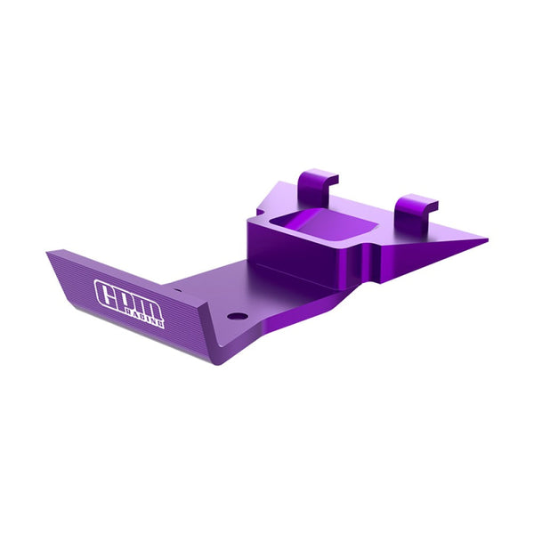 Aluminum 7075 Alloy Front Skid Plate Bumper For LOSI 1:24 Micro-B 2WD Buggy RTR-LOS00007 / 1:28 Micro-T 2S 2WD RTR Stadium Truck-LOS-1392 Upgrades - Purple