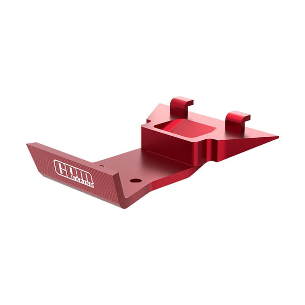 Aluminum 7075 Alloy Front Skid Plate Bumper For LOSI 1:24 Micro-B 2WD Buggy RTR-LOS00007 / 1:28 Micro-T 2S 2WD RTR Stadium Truck-LOS-1392 Upgrades - Red