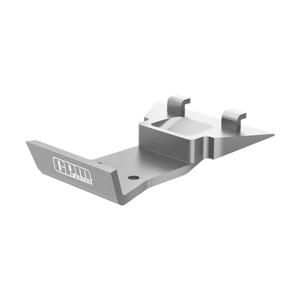 Aluminum 7075 Alloy Front Skid Plate Bumper For LOSI 1:24 Micro-B 2WD Buggy RTR-LOS00007 / 1:28 Micro-T 2S 2WD RTR Stadium Truck-LOS-1392 Upgrades - Silver