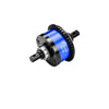 4140 Steel + Aluminum 7075 Alloy Front & Center & Rear Complete Differential 13/43T/1.0 MOD For LOSI 1:8 LMT 1.0 / LMT 2.0 / 1:10 TLR Tuned LMT Solid Axle Monster Truck Upgrades - Blue