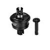 4140 Steel + Aluminum 7075 Alloy Front Or Rear Complete Differential 13/43T/1.0 Mod For LOSI 1/8 LMT 1.0 / 2.0 Solid Axle Monster Truck Upgrades - Black