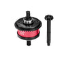 4140 Steel + Aluminum 7075 Alloy Center Complete Differential 13/43T/1.0 Mod For LOSI 1/8 LMT 1.0 / 2.0 Solid Axle Monster Truck Upgrades - Red