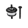 4140 Steel + Aluminum 7075 Alloy Center Complete Differential 13/43T/1.0 Mod For LOSI 1/8 LMT 1.0 / 2.0 Solid Axle Monster Truck Upgrades - Silver
