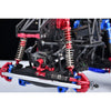 Aluminum 7075-T6 Alloy Servo Steering Link Adjustable Length / Spring Force For Losi 1:8 LMT 1.0 / 2.0 / 1:10 TLR TUNED LMT Monster Truck Upgrades - Blue