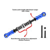 Aluminum 7075-T6 Alloy Servo Steering Link Adjustable Length / Spring Force For Losi 1:8 LMT 1.0 / 2.0 / 1:10 TLR TUNED LMT Monster Truck Upgrades - Blue