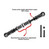 Aluminum 7075-T6 Alloy Servo Steering Link Adjustable Length / Spring Force For Losi 1:8 LMT 1.0 / 2.0 / 1:10 TLR TUNED LMT Monster Truck Upgrades - Black