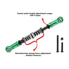 Aluminum 7075-T6 Alloy Servo Steering Link Adjustable Length / Spring Force For Losi 1:8 LMT 1.0 / 2.0 / 1:10 TLR TUNED LMT Monster Truck Upgrades - Green