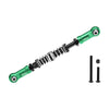 Aluminum 7075-T6 Alloy Servo Steering Link Adjustable Length / Spring Force For Losi 1:8 LMT 1.0 / 2.0 / 1:10 TLR TUNED LMT Monster Truck Upgrades - Green