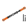 Aluminum 7075-T6 Alloy Servo Steering Link Adjustable Length / Spring Force For Losi 1:8 LMT 1.0 / 2.0 / 1:10 TLR TUNED LMT Monster Truck Upgrades - Orange