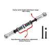 Aluminum 7075-T6 Alloy Servo Steering Link Adjustable Length / Spring Force For Losi 1:8 LMT 1.0 / 2.0 / 1:10 TLR TUNED LMT Monster Truck Upgrades - Silver