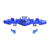 Aluminum 7075-T6 Alloy Quick Release Rear Axle Housing Set For Losi 1:8 LMT 1.0 2.0 / 1:10 TLR Tuned LMT Solid Axle Monster Truck Upgrades - Blue