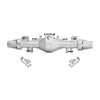 Aluminum 7075-T6 Alloy Quick Release Rear Axle Housing Set For Losi 1:8 LMT 1.0 2.0 / 1:10 TLR Tuned LMT Solid Axle Monster Truck Upgrades - Silver