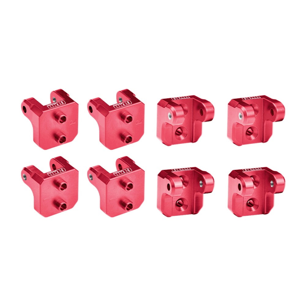 Aluminum 7075-T6 Alloy Front And Rear Upper Shock Mount For LOSI 1/8 LMT 2.0 Grave Digger 4X4 Solid Axle Brushless Monster Truck-LOS04028 Upgrades - Red