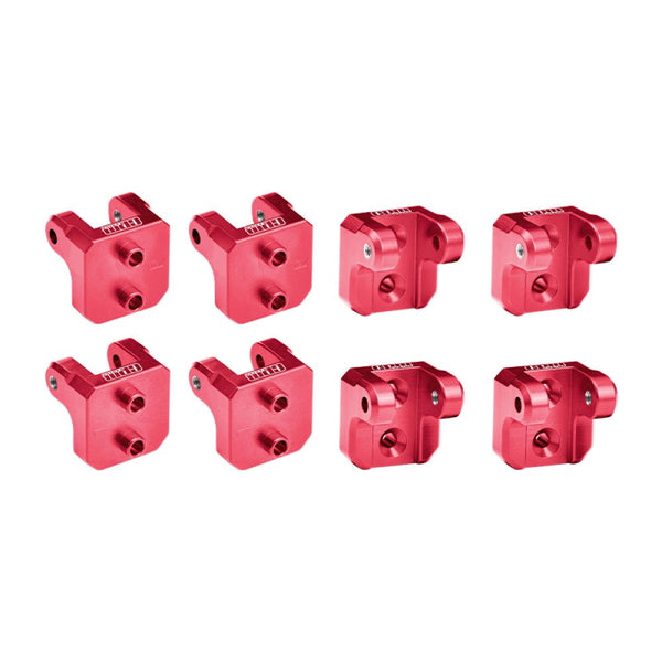 Aluminum 7075-T6 Alloy Front And Rear Upper Shock Mount For LOSI 1/8 LMT 2.0 Grave Digger 4X4 Solid Axle Brushless Monster Truck-LOS04028 Upgrades - Red