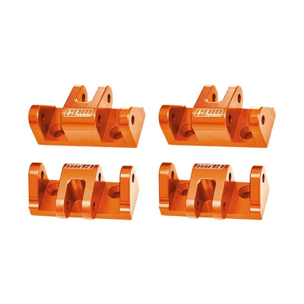 Aluminum 7075-T6 Alloy Lower Shock Mount For LOSI 1/8 LMT 2.0 Grave Digger 4X4 Solid Axle Brushless Monster Truck-LOS04028 Upgrades - Orange