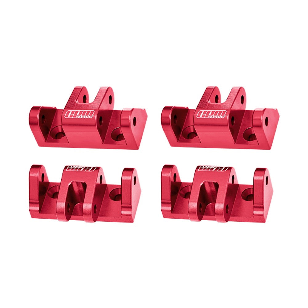 Aluminum 7075-T6 Alloy Lower Shock Mount For LOSI 1/8 LMT 2.0 Grave Digger 4X4 Solid Axle Brushless Monster Truck-LOS04028 Upgrades - Red