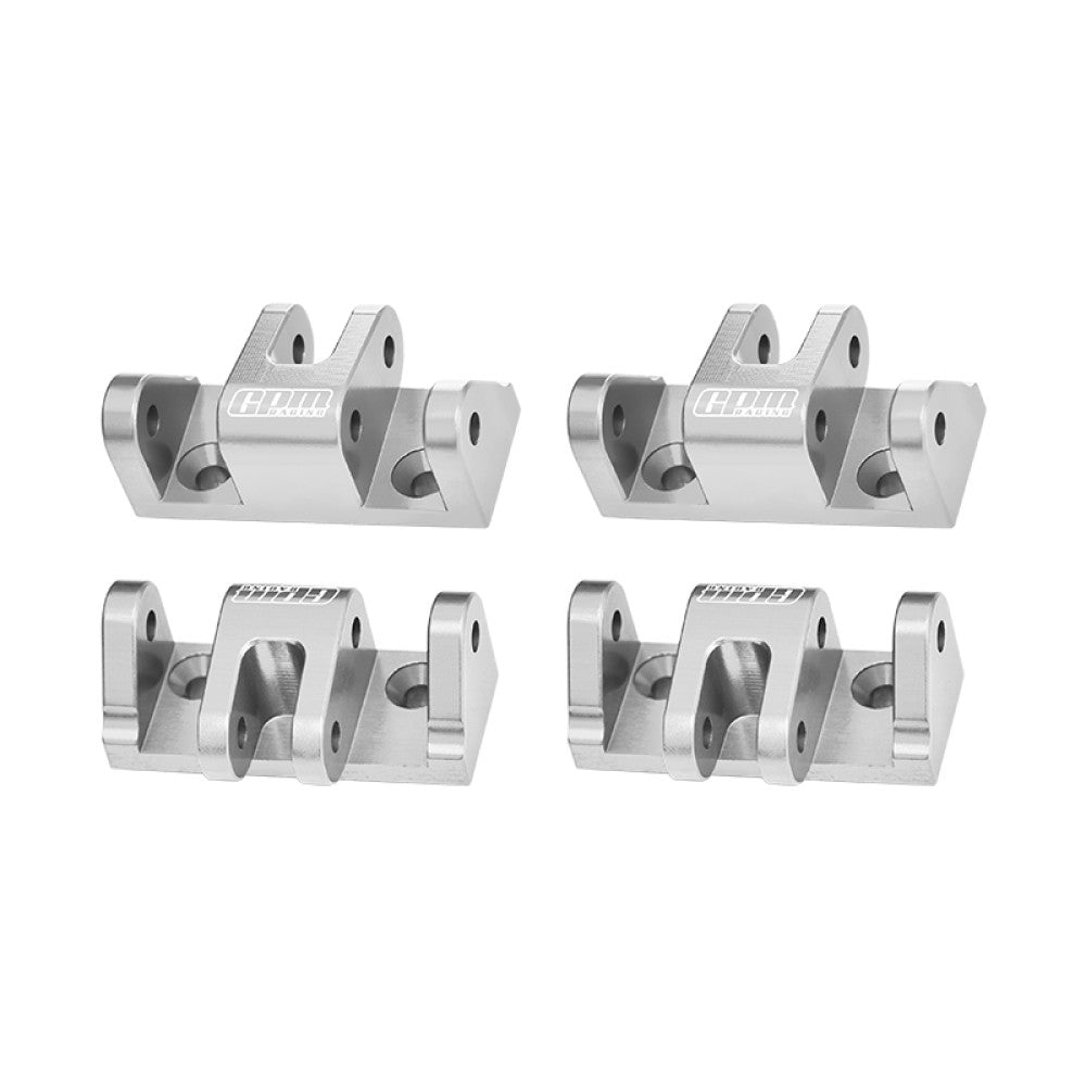 Aluminum 7075-T6 Alloy Lower Shock Mount For LOSI 1/8 LMT 2.0 Grave Digger 4X4 Solid Axle Brushless Monster Truck-LOS04028 Upgrades - Silver