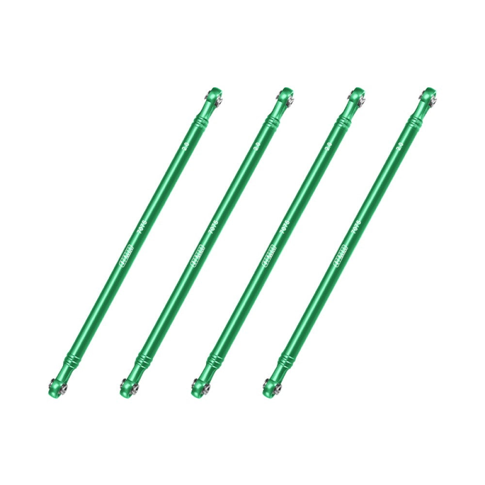 Aluminum 7075-T6 Alloy Upper Link Bar Set For LOSI 1/8 LMT 2.0 Grave Digger 4X4 Solid Axle Brushless Monster Truck-LOS04028 Upgrades - Green