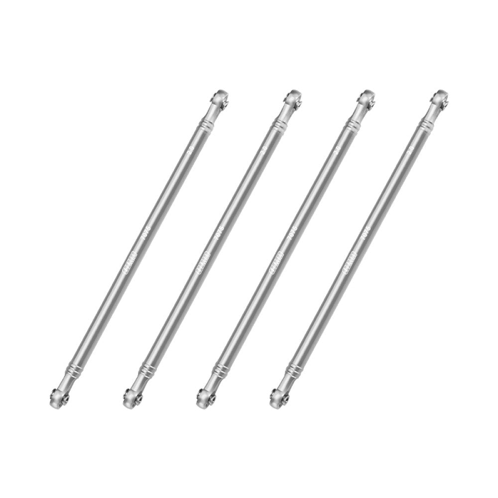 Aluminum 7075-T6 Alloy Upper Link Bar Set For LOSI 1/8 LMT 2.0 Grave Digger 4X4 Solid Axle Brushless Monster Truck-LOS04028 Upgrades - Silver