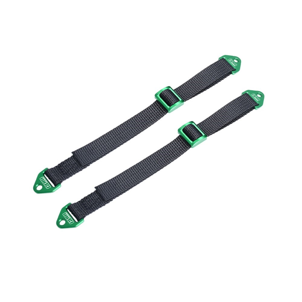 Front Or Rear Suspension Travel Limit Straps For Losi 1:8 LMT 1.0 & 2.0 / 1:6 Super Baja 1.0 & 2.0 / 1:10 Baja REY / Rock REY / Traxxas 1:7 UDR / Axial 1:10 RBX10 - Green+Black