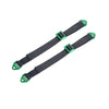Front Or Rear Suspension Travel Limit Straps For Losi 1:8 LMT 1.0 & 2.0 / 1:6 Super Baja 1.0 & 2.0 / 1:10 Baja REY / Rock REY / Traxxas 1:7 UDR / Axial 1:10 RBX10 - Green+Black
