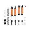 Aluminum 6061-T6 Alloy Front Or Rear Complete Internal Spring Shock (130mm And 134mm) For LOSI 1/8 LMT 2.0 Grave Digger 4X4 Solid Axle Brushless Monster Truck-LOS04028 Upgrades - Orange
