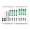 Aluminum 6061-T6 Alloy Front & Rear Complete Internal Spring Shock Set 130mm And 134mm For LOSI 1/8 LMT 2.0 Grave Digger 4X4 Monster Truck-LOS04028 Upgrades - Green