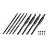 Aluminum 7075-T6 Alloy Upper & Lower Link Bar Set For LOSI 1/8 LMT 2.0 Grave Digger 4X4 Solid Axle Brushless Monster Truck-LOS04028 Upgrades - Black