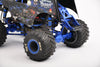 Aluminum 7075 Alloy Rear Adjustable Wheelie Bar For LOSI 1/18 Mini LMT 4X4 Brushed Monster Truck RTR LOS01026 Upgrade Parts - Black