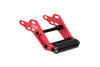 Aluminum 7075 Alloy Rear Adjustable Wheelie Bar For LOSI 1/18 Mini LMT 4X4 Brushed Monster Truck RTR LOS01026 Upgrade Parts - Red