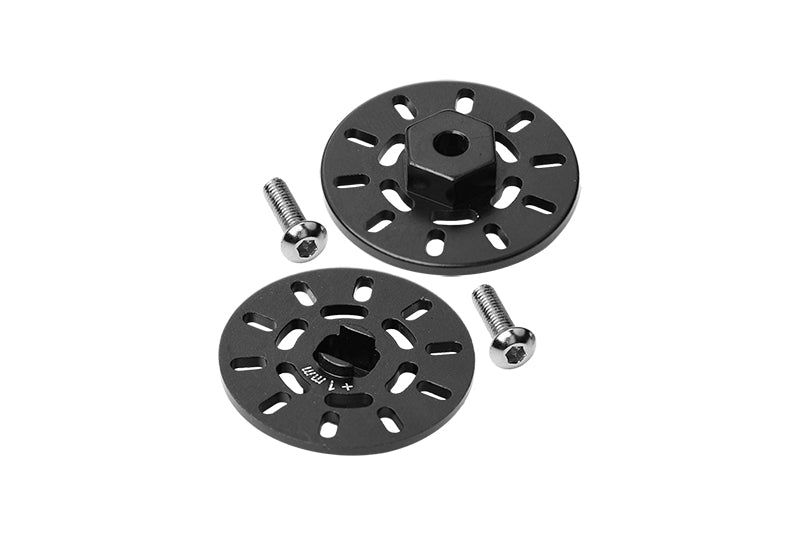 Aluminum Brake Disk Hex Adapter (+1mm) For Traxxas 1/18 Latrax Rally Racer Car Upgrade Parts - Black