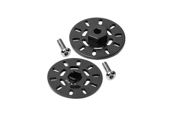 Aluminum Brake Disk Hex Adapter (+1mm) For Traxxas 1/18 Latrax Rally Racer Car Upgrade Parts - Black