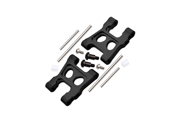 Aluminum 7075 Alloy Front Or Rear Lower Suspension Arms For Traxxas 1/18 4WD LaTrax Rally 75054 Upgrade Parts - Black