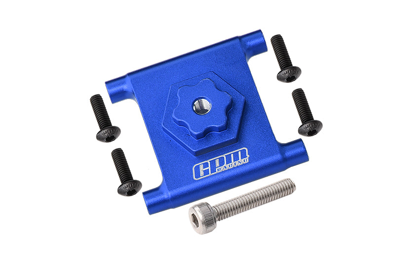 Losi 1/10 Lasernut U4 Tenacity LOS03028 Aluminium Spare Tire Mount - 6Pc Set Blue