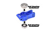 Aluminum 7075 Alloy Rear Hubs (Larger Inner Bearings) For LOSI 1:6 8IGHT-X Super Lasernut Buggy-LOS04019 / 1:8 8IGHT-XE 4WD Buggy-LOS04018 / 1:8 8IGHT-XTE 4WD Truggy-LOS04020 Upgrades - Blue