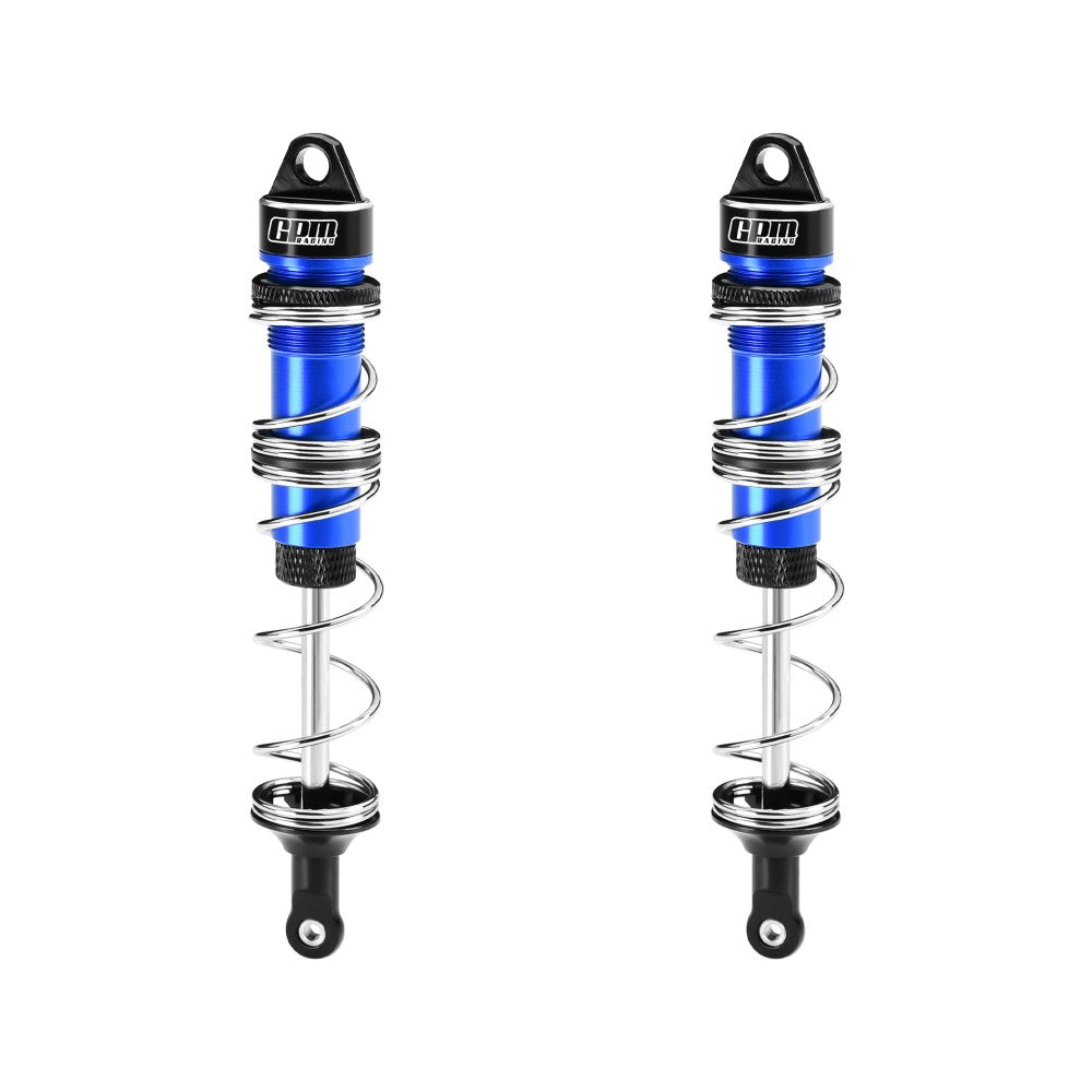 Aluminum 6061-T6 Alloy Front Double Section Spring Shock 125mm For LOSI 1/6 8IGHT-X Super Lasernut 4WD Brushless Buggy RTR-LOS04019 Upgrades - Blue