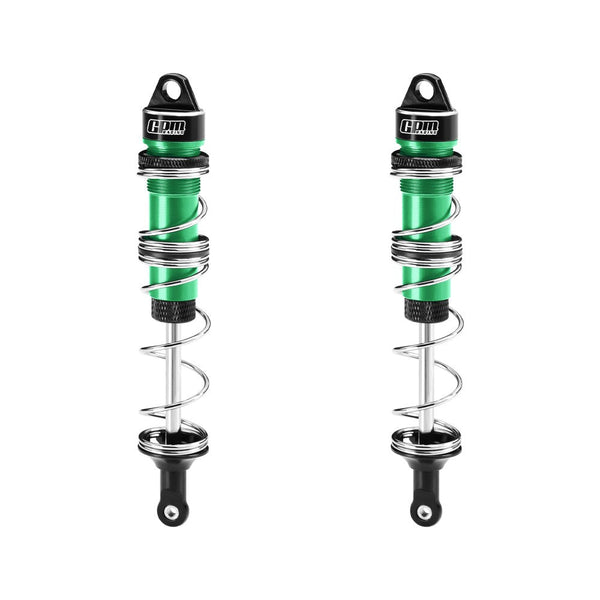 Aluminum 6061-T6 Alloy Front Double Section Spring Shock 125mm For LOSI 1/6 8IGHT-X Super Lasernut 4WD Brushless Buggy RTR-LOS04019 Upgrades - Green