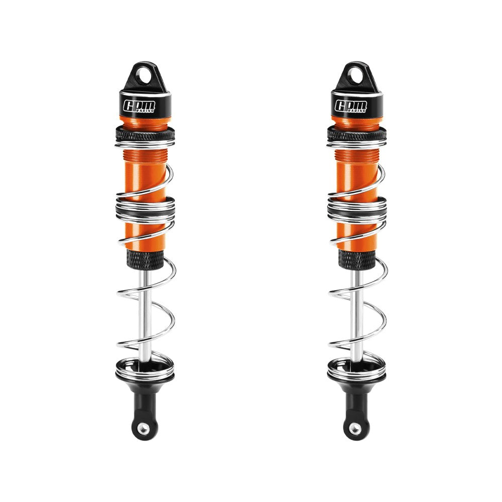 Aluminum 6061-T6 Alloy Front Double Section Spring Shock 125mm For LOSI 1/6 8IGHT-X Super Lasernut 4WD Brushless Buggy RTR-LOS04019 Upgrades - Orange