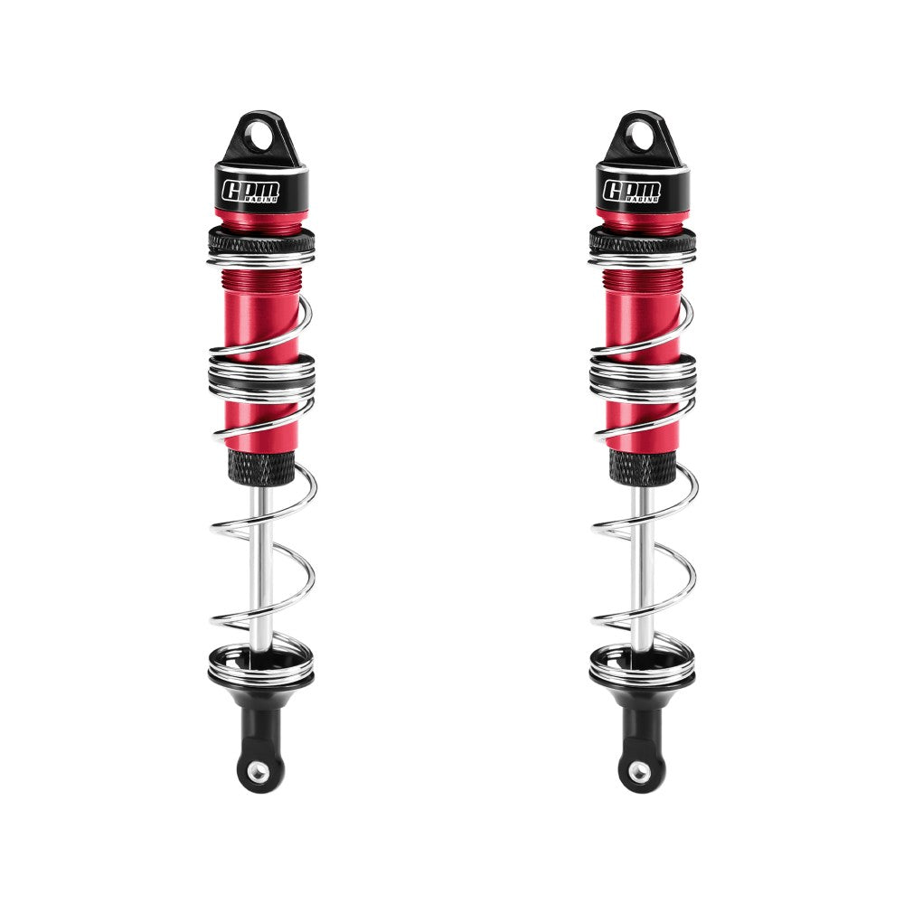 Aluminum 6061-T6 Alloy Front Double Section Spring Shock 125mm For LOSI 1/6 8IGHT-X Super Lasernut 4WD Brushless Buggy RTR-LOS04019 Upgrades - Red