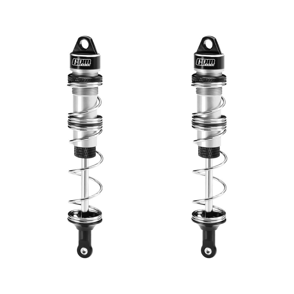 Aluminum 6061-T6 Alloy Front Double Section Spring Shock 125mm For LOSI 1/6 8IGHT-X Super Lasernut 4WD Brushless Buggy RTR-LOS04019 Upgrades - Silver