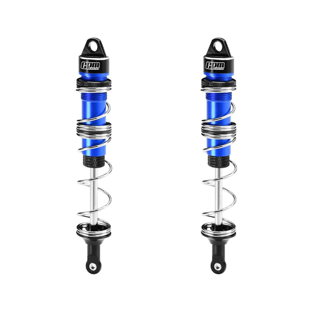 Aluminum 6061-T6 Alloy Rear Double Section Spring Dampers 135mm For LOSI 1/6 8IGHT-X Super Lasernut 4WD Brushless Buggy RTR-LOS04019 Upgrades - Blue