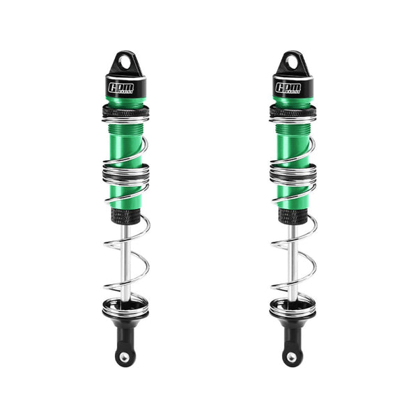 Aluminum 6061-T6 Alloy Rear Double Section Spring Dampers 135mm For LOSI 1/6 8IGHT-X Super Lasernut 4WD Brushless Buggy RTR-LOS04019 Upgrades - Green