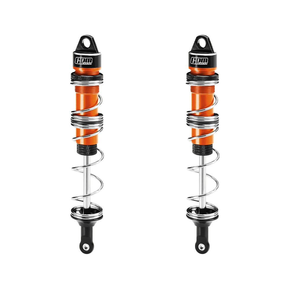 Aluminum 6061-T6 Alloy Rear Double Section Spring Dampers 135mm For LOSI 1/6 8IGHT-X Super Lasernut 4WD Brushless Buggy RTR-LOS04019 Upgrades - Orange