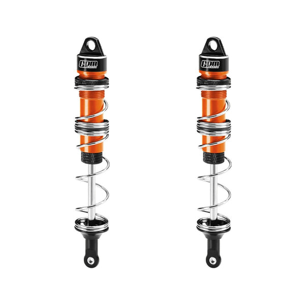 Aluminum 6061-T6 Alloy Rear Double Section Spring Dampers 135mm For LOSI 1/6 8IGHT-X Super Lasernut 4WD Brushless Buggy RTR-LOS04019 Upgrades - Orange